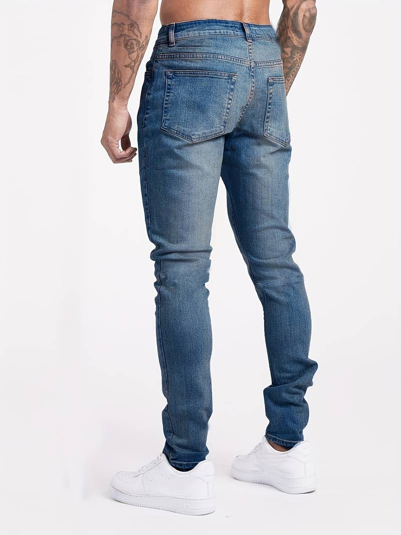 Men's Slim Fit Stretch Jeans | Casual Trousers