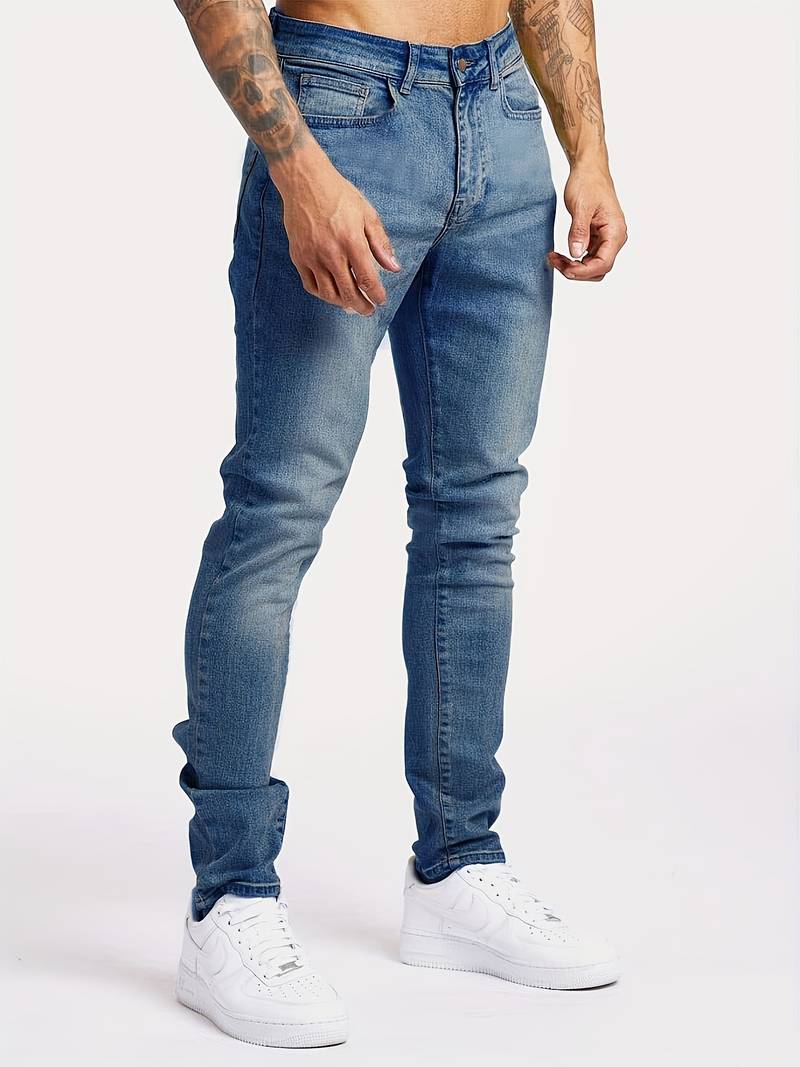 Men's Slim Fit Stretch Jeans | Casual Trousers