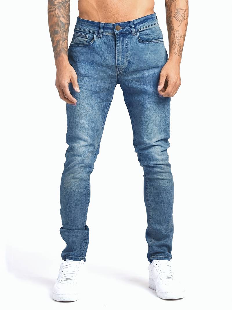 Men's Slim Fit Stretch Jeans | Casual Trousers
