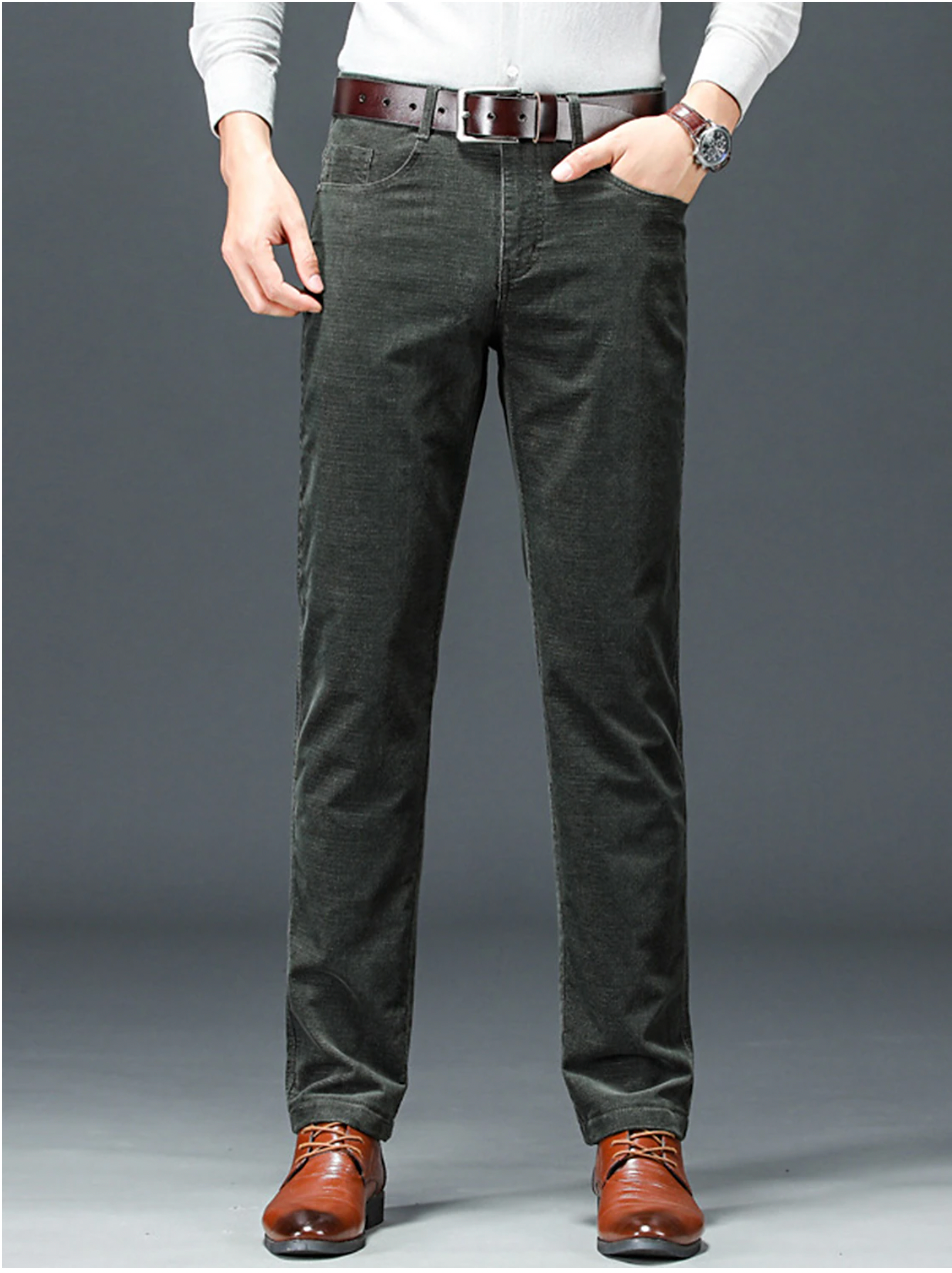 Men's Slim Fit Corduroy Trousers | Stretch