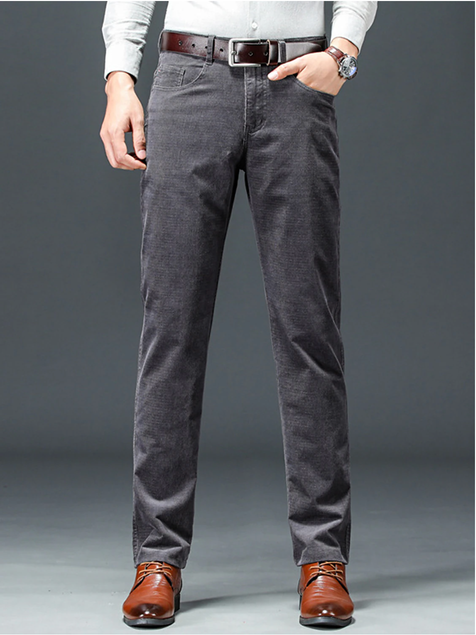 Men's Slim Fit Corduroy Trousers | Stretch