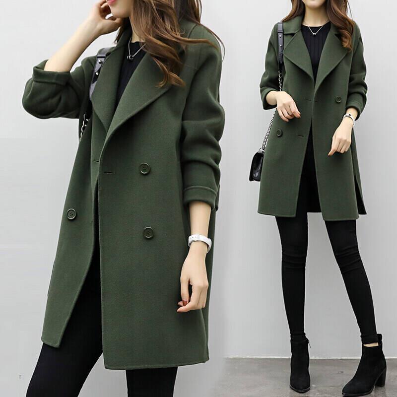 Women’s Elegant Long Tailored Overcoat